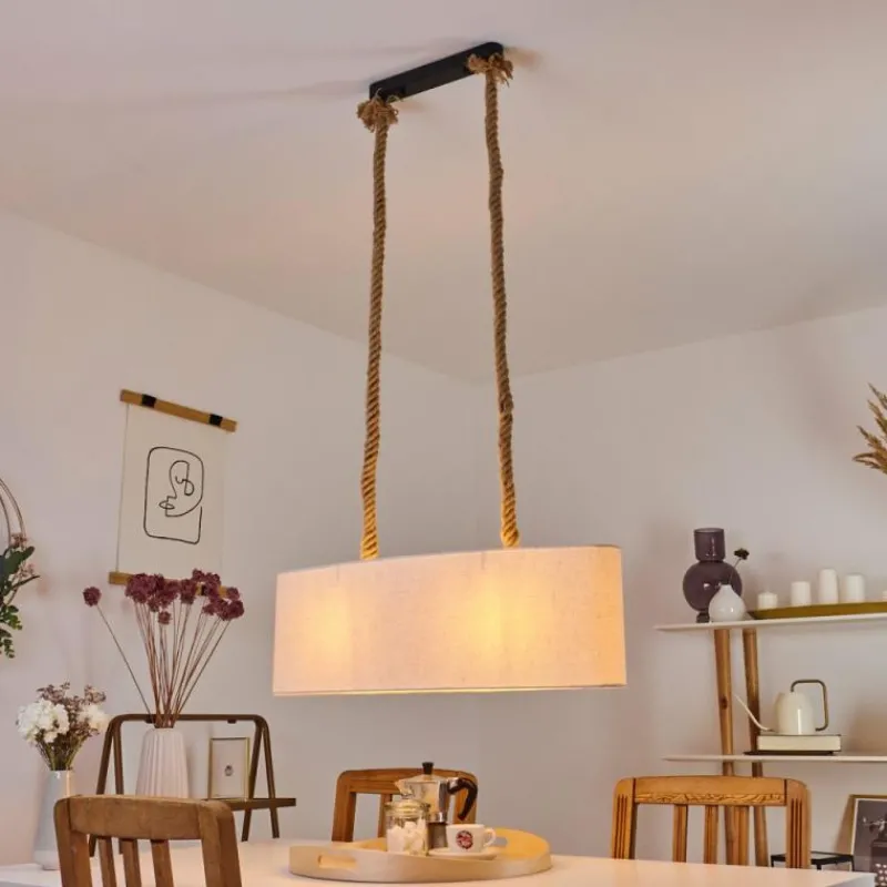 Luminaires Scandinaves-hofstein Suspension Makondo Noir, 2 lumières