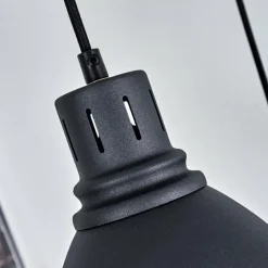 Lampes Vintages & Rétros-hofstein Suspension Malabe Bois foncé, Noir, 3 lumières