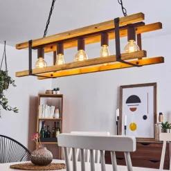 Lampes Vintages & Rétros-hofstein Suspension Maladera Rouille, 5 lumières