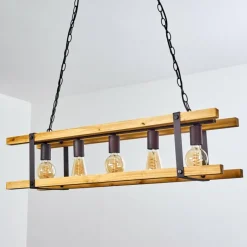 Lampes Vintages & Rétros-hofstein Suspension Maladera Rouille, 5 lumières
