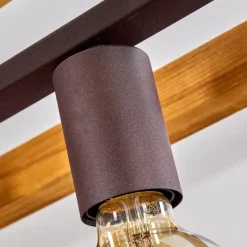 Lampes Industrielles-hofstein Suspension Maladera Rouille, 4 lumières