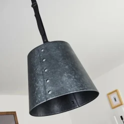 Lampes En Tissu-hofstein Suspension Malcotal Noir, 1 lumière