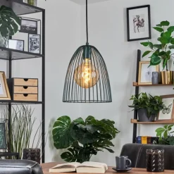 Lampes Industrielles-hofstein Suspension Malette Vert, 1 lumière