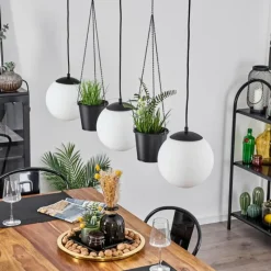 hofstein Suspension Malhadancha Noir, 3 lumières