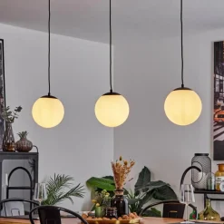 hofstein Suspension Malhadancha Noir, 3 lumières