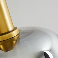 Lampes Dorées-hofstein Suspension Maliali Or, Laiton, Noir, 6 lumières