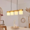 Lampes En Tissu-hofstein Suspension Malimea Écru, Noir, 4 lumières