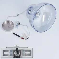 Suspension Verre Fumé-hofstein Suspension Malvaglia Chrome, 1 lumière