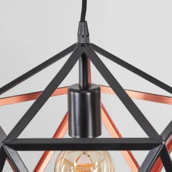 hofstein Suspension Mamonal Noir, 1 lumière