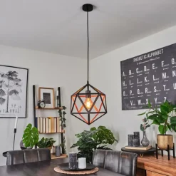 hofstein Suspension Mamonal Noir, 1 lumière