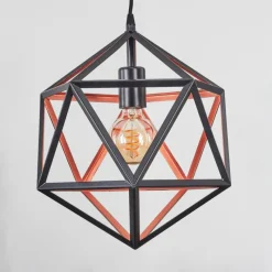 hofstein Suspension Mamonal Noir, 1 lumière