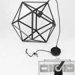 Lampes Industrielles-hofstein Suspension Mamonal Noir, 1 lumière