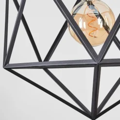 Lampes Industrielles-hofstein Suspension Mamonal Noir, 1 lumière