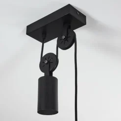 Lampes Vintages & Rétros-hofstein Suspension Manacales Noir, 1 lumière