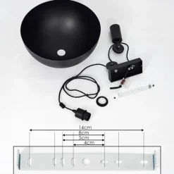 Lampes Vintages & Rétros-hofstein Suspension Manacales Noir, 1 lumière