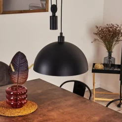 Lampes Vintages & Rétros-hofstein Suspension Manacales Noir, 1 lumière