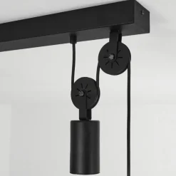 hofstein Suspension Manacales Noir, 2 lumières