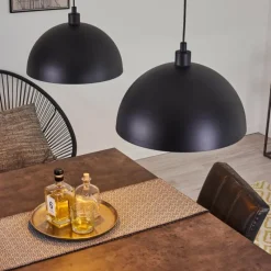 hofstein Suspension Manacales Noir, 2 lumières