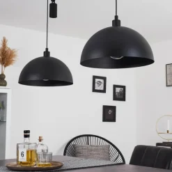 hofstein Suspension Manacales Noir, 2 lumières