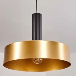 Lampes Dorées-hofstein Suspension Manaus Noir, 1 lumière