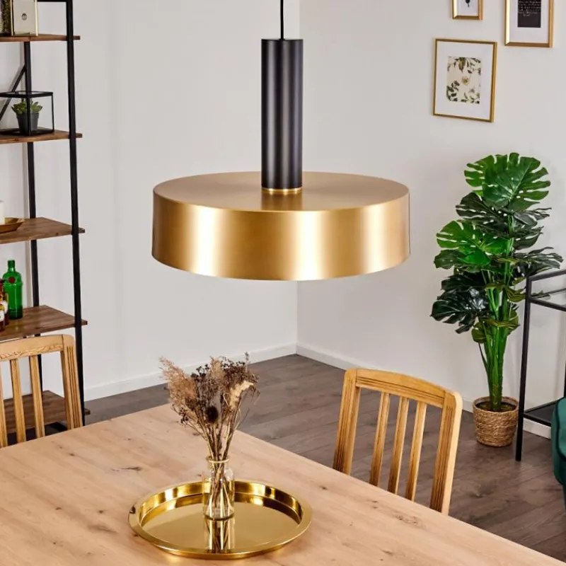 Lampes Dorées-hofstein Suspension Manaus Noir, 1 lumière