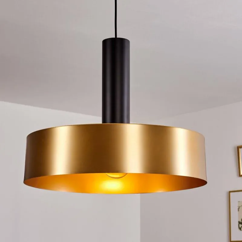 Lampes Dorées-hofstein Suspension Manaus Noir, 1 lumière