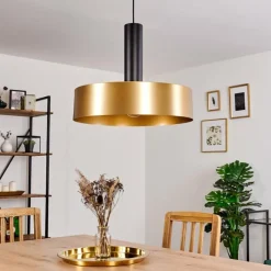 Lampes Dorées-hofstein Suspension Manaus Noir, 1 lumière