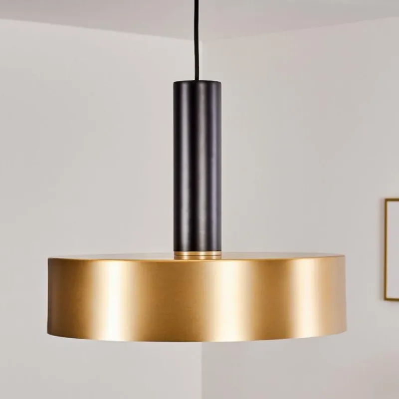 Lampes Dorées-hofstein Suspension Manaus Noir, 1 lumière