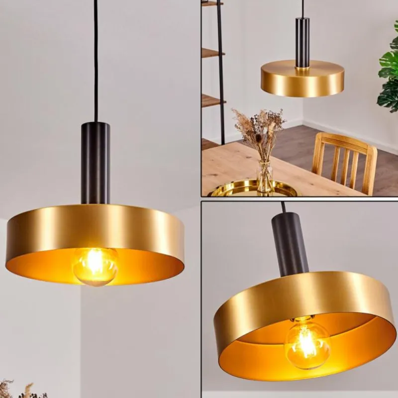 Lampes Dorées-hofstein Suspension Manaus Noir, 1 lumière