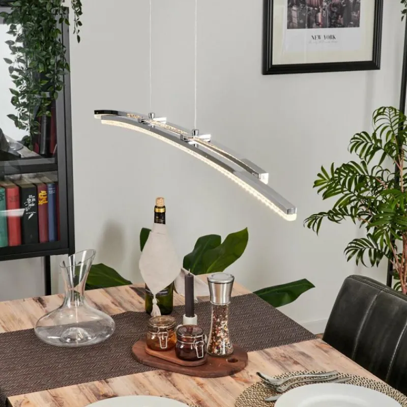 hofstein Suspension Manlleu Chrome, 1 lumière* Suspensions