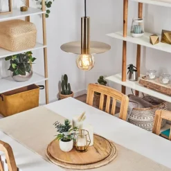 hofstein Suspension Mano Laiton, Noir, 1 lumière