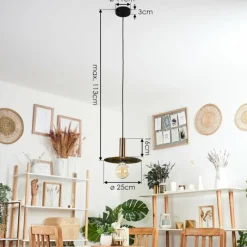 hofstein Suspension Mano Laiton, Noir, 1 lumière