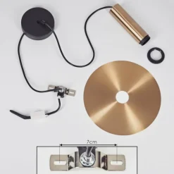 hofstein Suspension Mano Laiton, Noir, 1 lumière