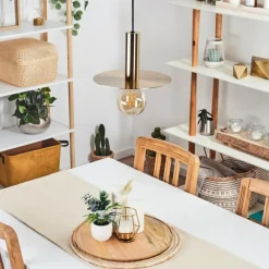 hofstein Suspension Mano Laiton, Noir, 1 lumière