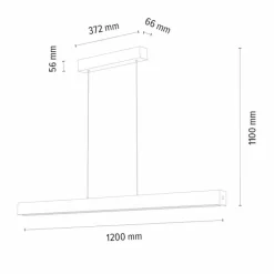 Luminaires Scandinaves-hofstein Suspension Mansupa LED Noir, 3 lumières