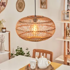 Style Boho-Chic-hofstein Suspension Manteau Écru, 1 lumière