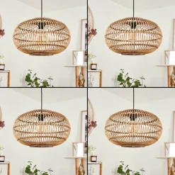 Style Boho-Chic-hofstein Suspension Manteau Écru, 1 lumière