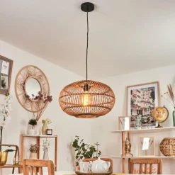 Style Boho-Chic-hofstein Suspension Manteau Écru, 1 lumière