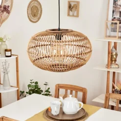 Style Boho-Chic-hofstein Suspension Manteau Écru, 1 lumière