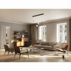 Lampes Dorées-Luminaires Mantra Suspension Mantra CUBA LED Or, Noir, 1 lumière