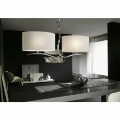 Lampes En Tissu-Luminaires Mantra Suspension Mantra Eve Chrome, 4 lumières