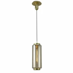 Suspension Verre Fumé-Luminaires Mantra Suspension Mantra JARRAS Bronze, 1 lumière