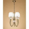 Luminaires Mantra Suspension Mantra LOEWE Brun, 5 lumières