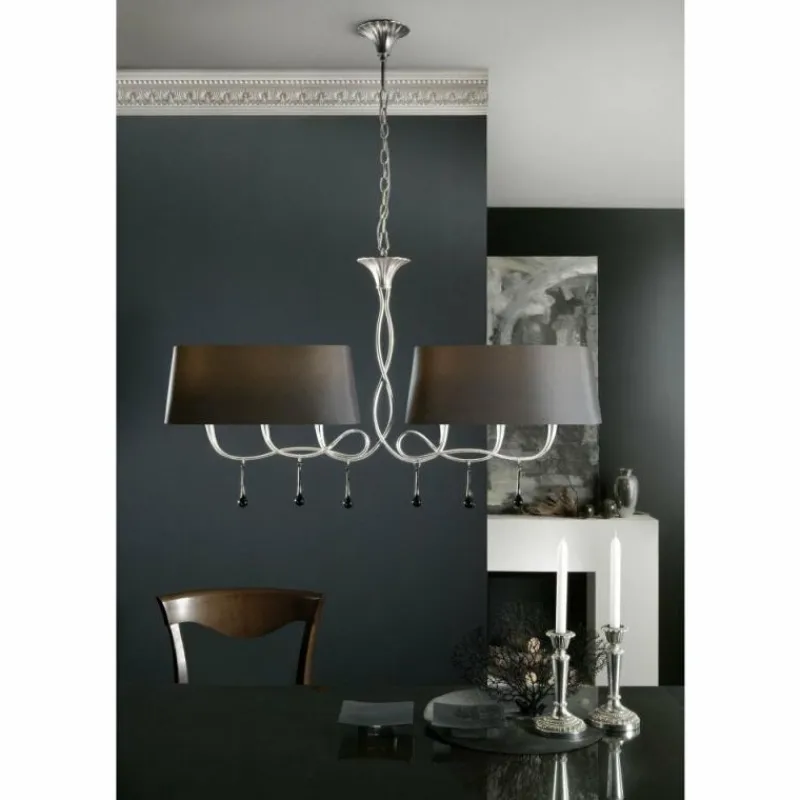 Lampes En Tissu-Luminaires Mantra Suspension Mantra Paola Argenté, 6 lumières