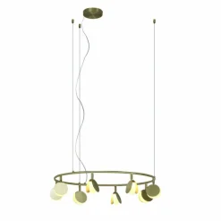 Lampes Dorées-Luminaires Mantra Suspension Mantra SHELL LED Or, 1 lumière