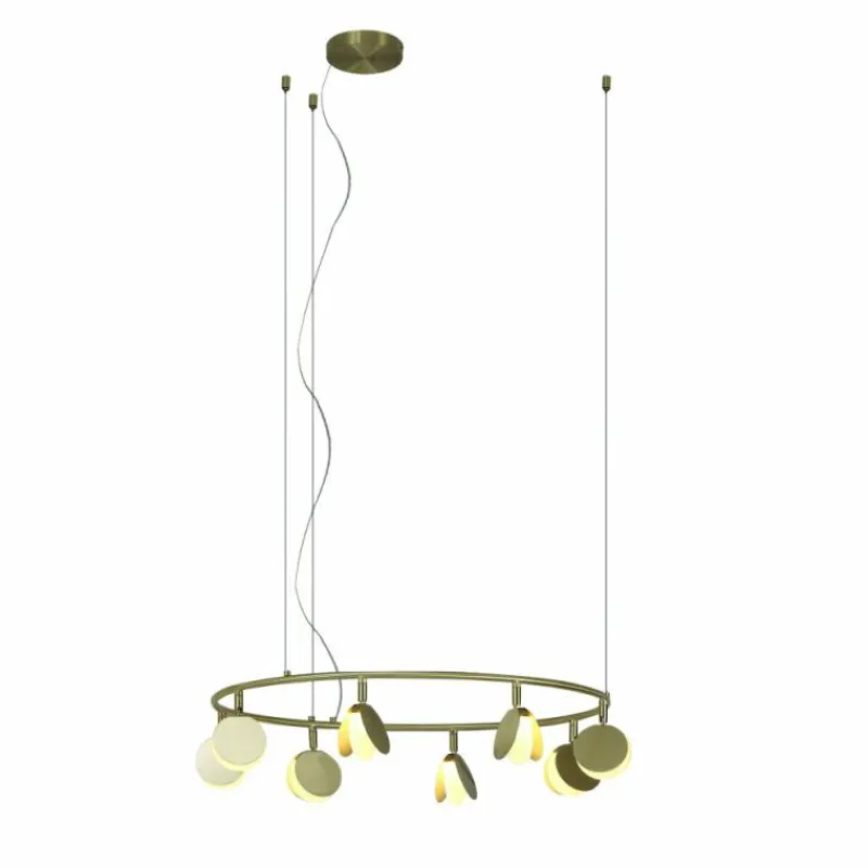 Lampes Dorées-Luminaires Mantra Suspension Mantra SHELL LED Or, 1 lumière