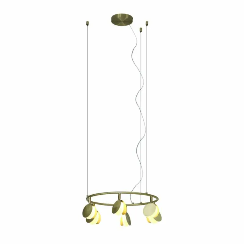 Lampes Dorées-Luminaires Mantra Suspension Mantra SHELL LED Or, 1 lumière