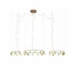 Lampes Dorées-Luminaires Mantra Suspension Mantra SHELL LED Or, 26 lumières