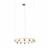 Lampes Dorées-Luminaires Mantra Suspension Mantra SHELL LED Or, 14 lumières