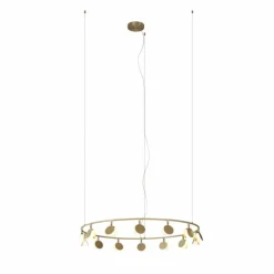 Lampes Dorées-Luminaires Mantra Suspension Mantra SHELL LED Or, 14 lumières